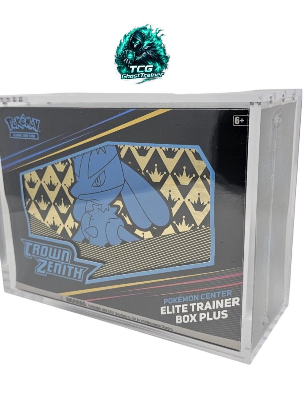 Acrylic Case Magnetic Lid for Pokemon Center Crown Zenith Elite Trainer Box Plus